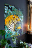 Tiger Jungle & Toucan Family wanddecoratie 80 x 100 cm - SALE
