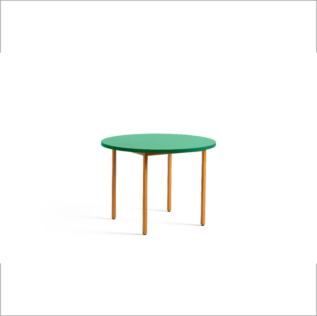 Two-colour tafel rond 105 cm