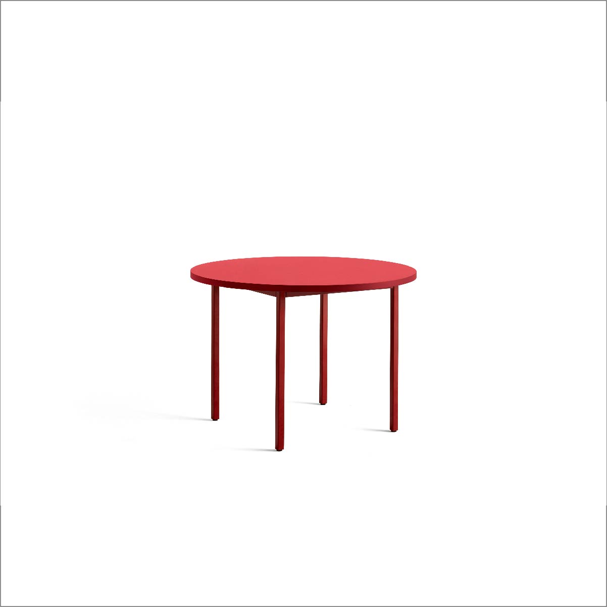 Two-colour tafel rond 105 cm