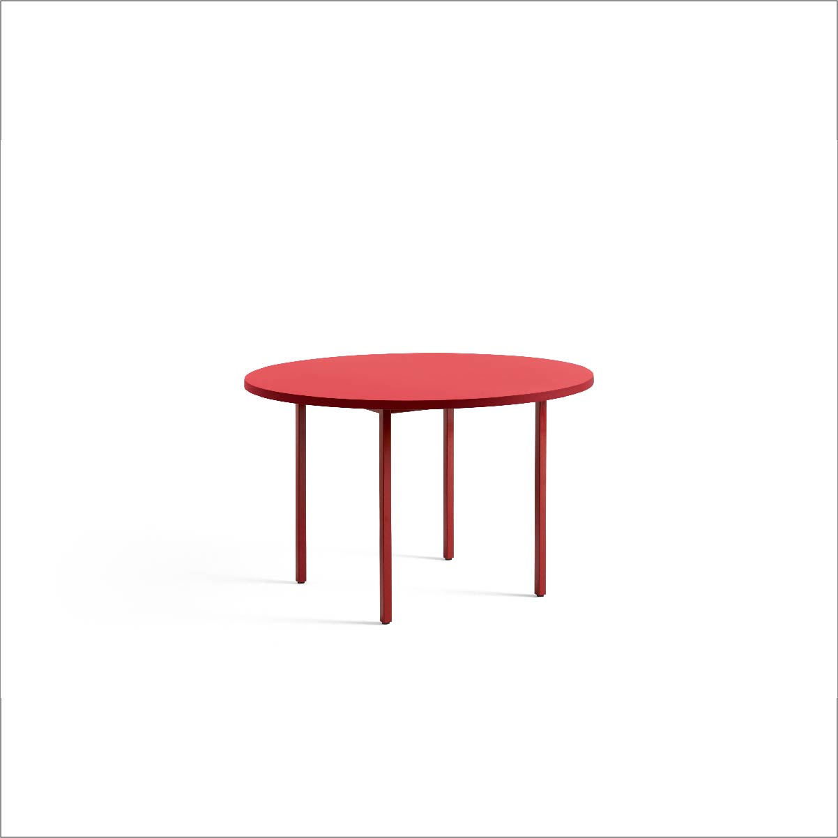 Two-colour tafel rond 120 cm