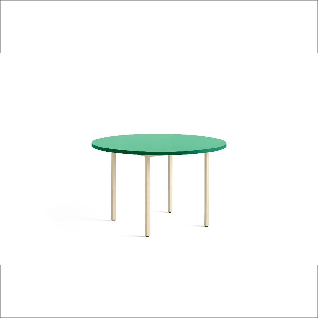 Two-colour tafel rond 120 cm