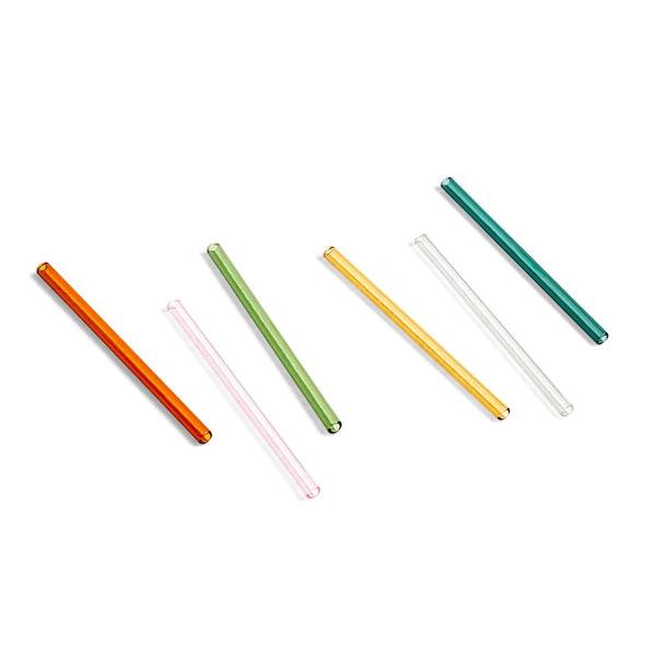 Sip cocktail glazen rietjes set van 6