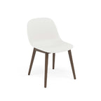 Fiber stoel - houten poten