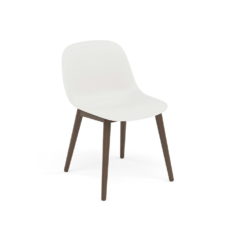 Fiber stoel - houten poten